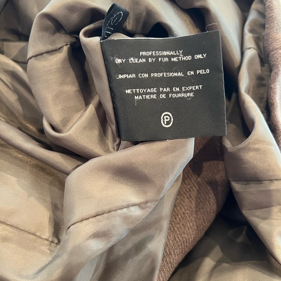 Kenneth Cole Wool Blend Pea Coat Faux Fur Lined Detachable Hood Button Zipper - Picture 15 of 15